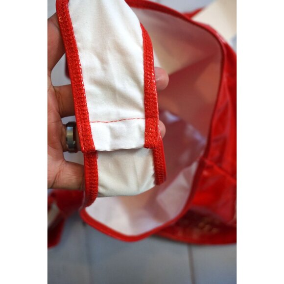 WDIRARA Deep V Neck Sleeveless PU Leather Bodysuit Halter Top – Size S, NWT - Picture 8 of 10